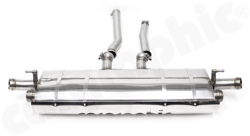 CARGRAPHIC Sport Rear Silencer (SUPER SOUND Version) For Porsche 958.2 Cayenne S E-Hybrid V6 3.0L - CARP58HYBETSFL