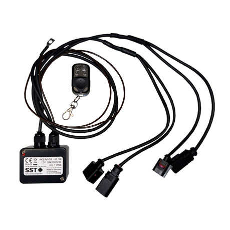 SST exhaust flap / valve control suitable for Audi A8L 6.3 W12 Type 4H 368 kW YOC 2011 - 2017  - AKS.MVS8-T4H