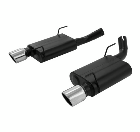 Flowmaster American Thunder Axle-back Exhaust System 2005-2010 Ford Mustang GT, GT500, California Special with 4.6L, 5.4L engine. - Aggressive to moderate sound - 817460