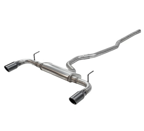 Flowmaster Flow FX Cat-Back Exhaust System Fits 2014-2022 Jeep Cherokee 3.2-liter, Flow FX Cat-Back 2.5-inch Stainless Steel Exhaust System, 3.5-inch Black Ceramic Tips, Dual Out Rear Exit - 717810