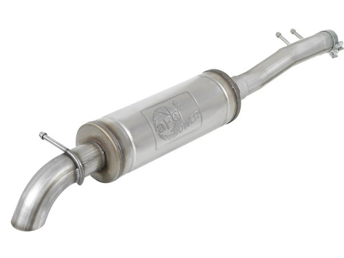 aFe ROCK BASHER 2-1/2 IN to 3 IN 409 Stainless Steel Cat-Back Exhaust System for Jeep Wrangler (JK) 07-18 V6-3.6L/3.8L (4 Door) afe49-48069