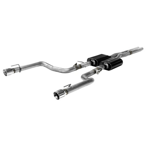 Flowmaster American Thunder Cat-back Exhaust System 2015-2023 Dodge Charger SRT 392, R/T Scat Pack models with 6.4L engine, and Hellcat with 6.2L engine. Retains factory MDS valve function. - Aggressive to moderate sound - 817758