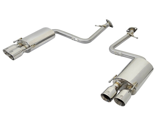 aFe Takeda 2 IN 304 Stainless Steel Axle-Back Exhaust System w/ Polished Tips for Lexus RC200t 16-17 /RC300 18-23 L4-2.0L (t)/RC350 15-23 V6-3.5L - afe49-36037-P