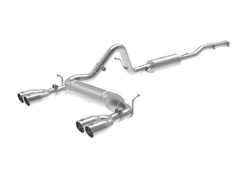 aFe Vulcan Series 2-1/2 IN 304 Stainless Steel Cat-Back Exhaust System for  Jeep Wrangler (JK) 07-18 V6-3.6L/3.8L (4-Door)  afe49-38087-P