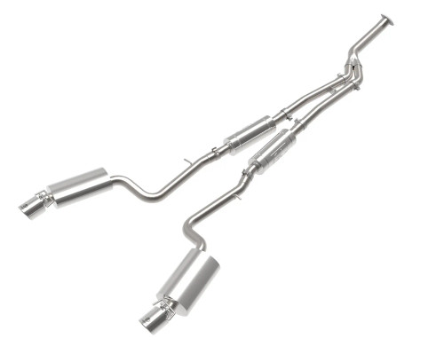 aFe Takeda 3 IN to 2-1/2 IN 304 Stainless Steel Cat-Back Exhaust System w/ Polished Tip for Lexus IS200t 16-17/IS300 18-23 L4-2.0L (t) - afe49-36059-P