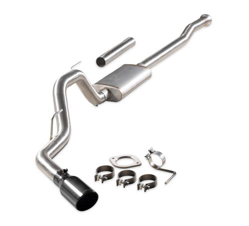 Flowmaster Signature Series Exhaust System Fits 2021-2025 Ford F-150 2.7, 3.5, 5.0-Liter, Signature Series Cat-Back, 304 Stainless Steel, single exit exhaust - 738115