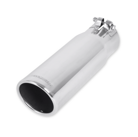 Flowmaster Exhaust Tip Exhaust Tip - 3.50 in. Rolled Angle Polished SS Fits 3.00 in. Tubing - clamp on - 15363