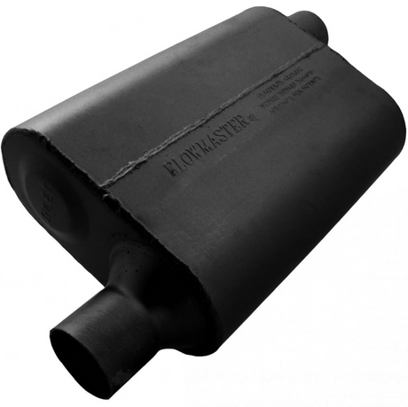 Flowmaster 40 Series Delta Flow Chambered Muffler 40 Delta Flow® - 2.25 Offset In / 2.25 Offset Out - Aggressive Sound - 942443