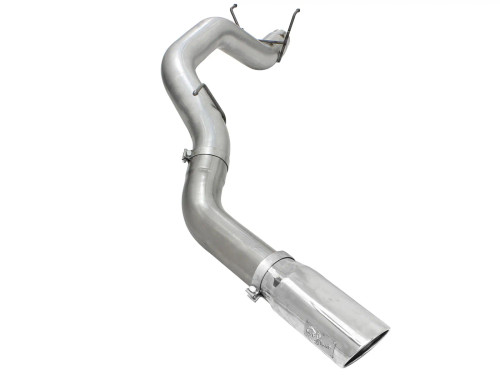 aFe Large Bore-HD 5 IN 409 Stainless Steel DPF-Back Exhaust System for RAM Diesel Trucks 13-18 L6-6.7L (td) afe49-42039-P
