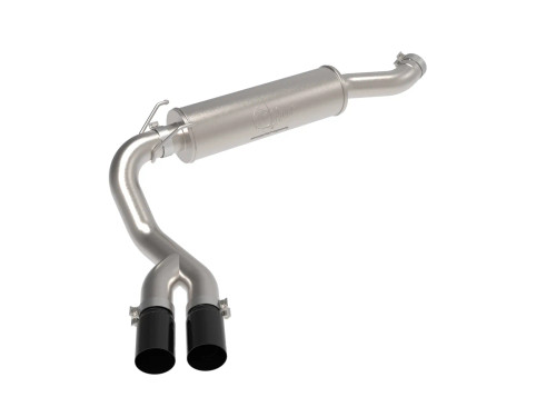 aFe Rebel Series 3-1/2 IN Stainless Steel Cat-Back Exhaust System w/ Black Tip for  RAM 2500/3500 19-22 V8-6.4L HEMI afe49-42082-B