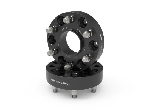 aFe CONTROL Forged Aluminum Wheel Spacers for RAM 1500 (DT) 19-25 6x5.5mm, CB 77.8mm, 1-1/2 IN Thickness  afe610-20T001-B