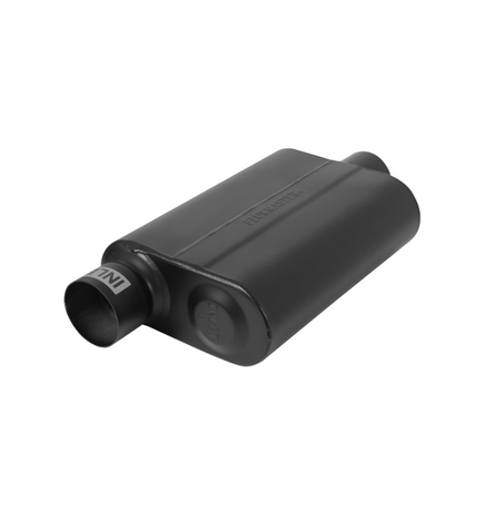 Flowmaster Super 44 Series Chambered Muffler Super 44 Series Stainless Steel - 3.00 Offset In / 3.00 Center Out - Aggressive Sound - 843046