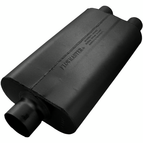 Flowmaster 50 Series Delta Flow Chambered Muffler 50 Delta Flow® - 3.00 Center In / 2.25 Dual Out - Moderate Sound - 9430522
