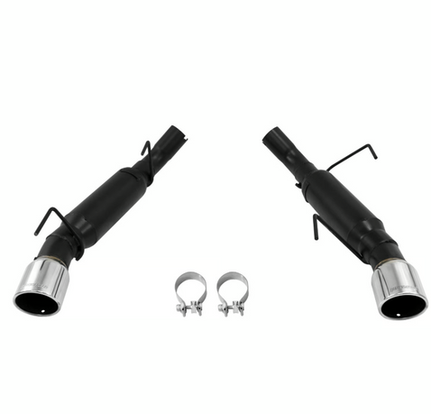 Flowmaster Outlaw Axle-back Exhaust System Fits 2005-2010 Ford Mustang GT, GT500 with a 4.6L or 5.4L engine. - Aggressive sound - 817511