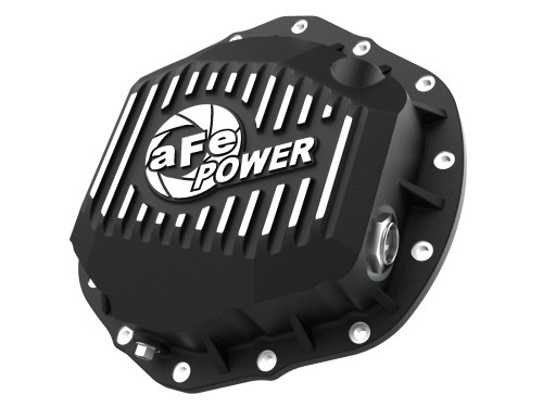 aFe POWER Pro Series Rear Differential Cover Black w/ Machined Fins for GM Trucks 20-23 V8-6.6L (AAM 11.5/12.0-14) afe46-71260B