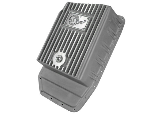 aFe POWER Street Series Transmission Pan Raw w/ Machined Fins for Ford F-150 Trucks 09-20 (6R80 Transmission) afe46-70170