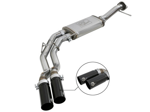 aFe Rebel Series 3 IN to 2-1/2 IN 409 Stainless Steel Cat-Back Exhaust System for Ford F-150 11-14 V6-3.5L (tt) afe49-43078-B