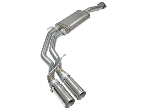 aFe Rebel Series 3 IN to 2-1/2 IN 409 Stainless Steel Cat-Back Exhaust System for Ford F-150 15-20 V6-2.7L/3.5L(tt)/V8-5.0L  afe49-43081-P