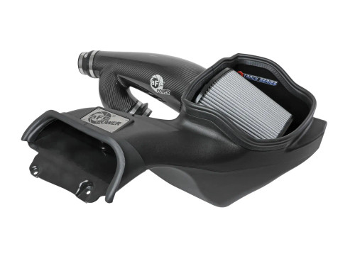 aFe Track Series Carbon Fiber Cold Air Intake System w/ Pro DRY S Filter for Ford F-150 Raptor 21-25 V6-3.5L (tt) afe57-10031D