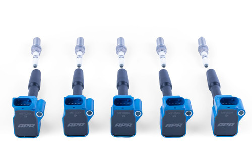 APR Ignition Coil & Spark Plug Kit (2.0T EA888.3, EA888.4 4-Cylinder Engines) - BLUE - KT100026