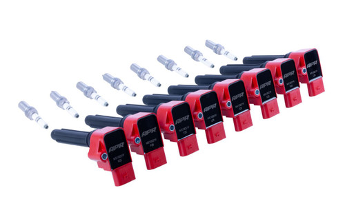 APR Ignition Coil & Spark Plug Kit (4.0T EA824 8-Cylinder Engines) - RED - KT100039