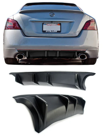 STILLEN 2009-2015 Nissan Maxima Rear Diffuser [Matte Black] - KB127418MB