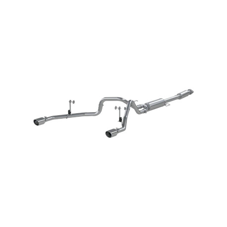 MBRP 2021+ F-150 2.7L/ 3.5L Ecoboost, 5.0L 3in Cat Back 2.5in Dual Split Rear - Aluminized Steel - mbrpS5215AL