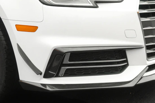 Carbonado 2017-2018 AUDI B9 A4 Sport S4 MD Style Carbon Fiber Front Canards