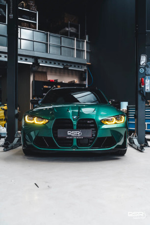 PSR Parts BMW M3 G80 G81 & M4 G82 & G22 G23 G26 SWITCHABLE WHITE & YELLOW CSL Headlight Daytime Running Light DRL Upgrade Module WITH HEAT SINKS