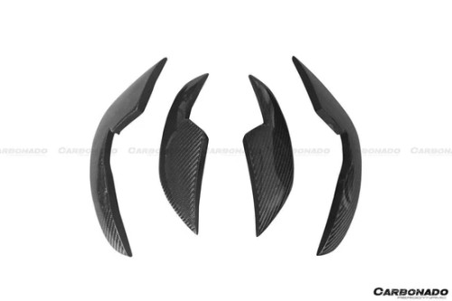 Carbonado 2013-2018 Audi RS6 C7 Avant BS Style Front Bumper Canards