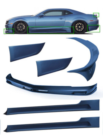 STILLEN 2010-2013 Chevy Camaro SS 6-Piece Body Kit - KB51000KT