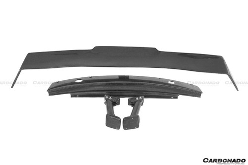Carbonado 2006-2015 Audi R8 Coupe PI Style Carbon Fiber Trunk Spoiler Wing