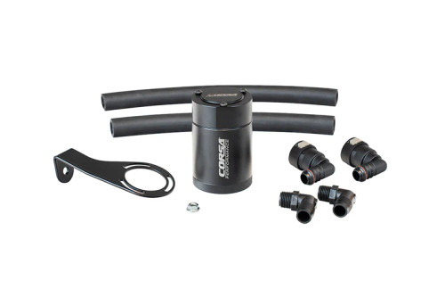 Corsa Aluminum Oil Catch Can w/ Bracket | Ford Bronco 2.7L Turbo corCC0012