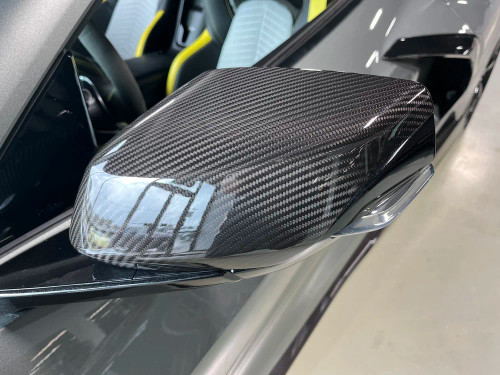 EzCarbon C8 Dry Carbon Mirror Cover