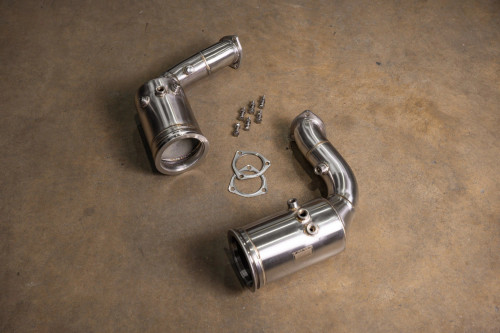 Valvetronic Lamborghini Urus 400 Cell Catted Downpipes - LAM.AUD.URUS.RSQ8.FF.400C.BR