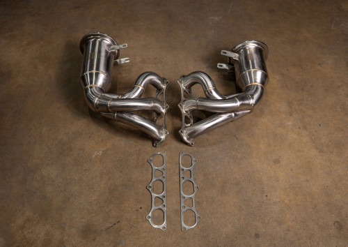 Valvetronic 400 Cell Catted Down Pipes For Porsche 992 GT3 / GT3 RS - POR.992.GT3RS.FFH.400C.BR