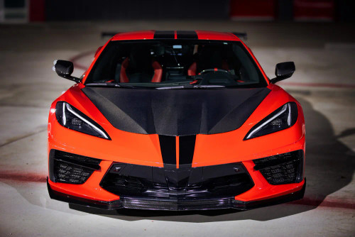 EzCarbon C8 OEM Style Carbon Hood