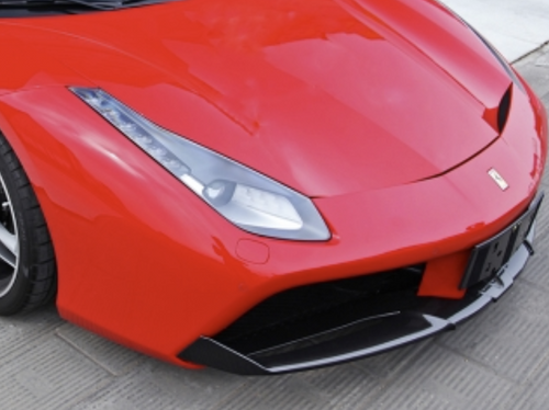 EzCarbon Ferrari 488 GTB / GTS Carbon Fiber Front Lip Spoiler