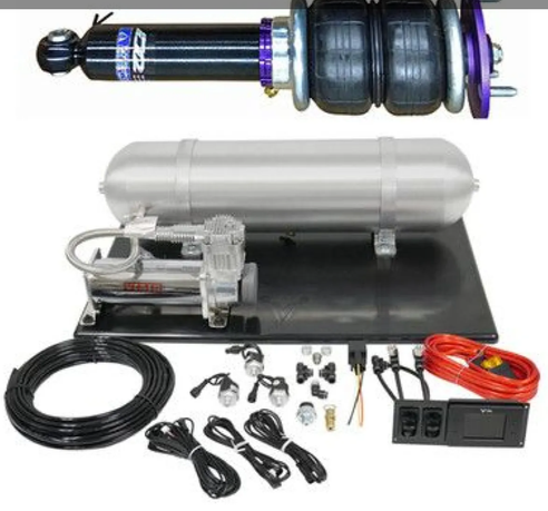 D2 Racing Air Struts w/ VERA Evo Management 23-Present Honda Civic Type R FL5 D2 Racing  D-HN-64-ARVEV