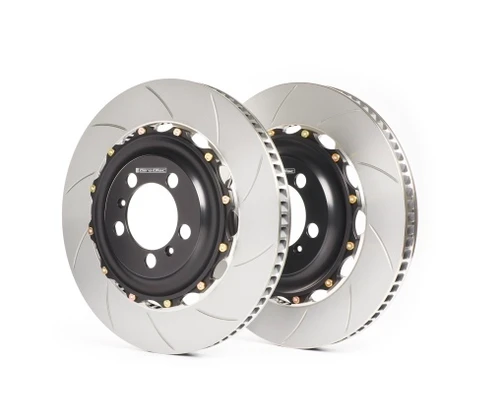GiroDisc 03-09 Nissan 350Z (w/Brembo Calipers) 2-Piece Slotted Rear Rotors - girA2-013