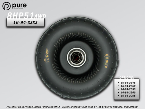 Pure Drivetrain PDS Billet Race Torque Converter pds16-94-2655