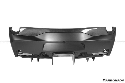 Carbonado 2010-2015 Ferrari 458 Coupe Spider Speciale Style Carbon Fiber Rear Bumper With Diffuser