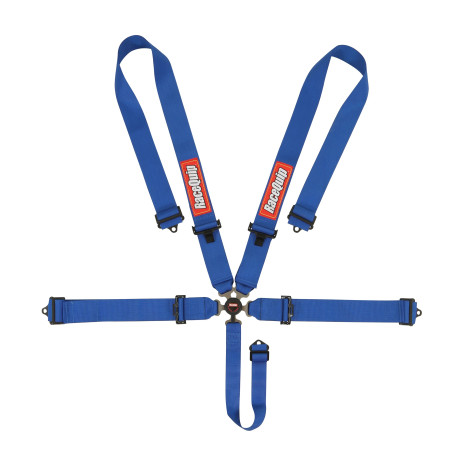RaceQuip CAMLOCK 5PT 3IN SFI16.1 HARNESS BLUE - Blue - 3 in. Lap and Shoulder - 2 in. Sub 741021RQP