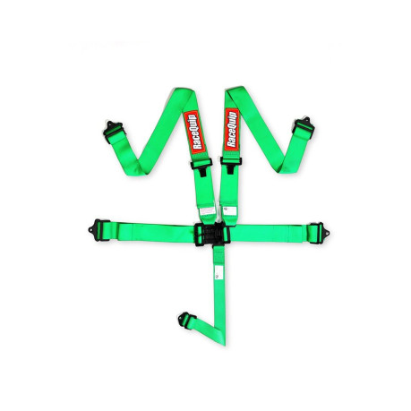 RaceQuip LNL 5PT 3IN SFI16.1 HARNESS GREEN - Green - 3 in. Lap and Shoulder - 2 in. Sub 711071RQP
