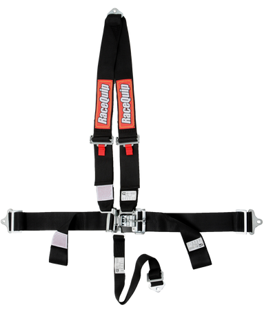 RaceQuip LNL 5PT 3IN DRAG-U SFI16.1 HARNESS BLK - Black - 3 in. Lap and Shoulder - 2 in. Sub 713003RQP