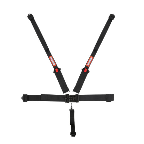 RaceQuip LNL 5PT HNR SFI16.1 HARNESS BLK - Black - 3 in. Lap - 3 in. to 2 in. Shoulder - 2 in. Sub 717007RQP