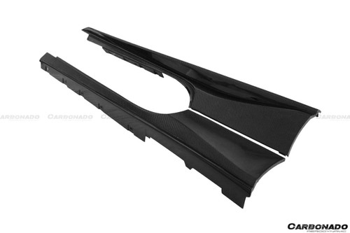 Carbonado 2015-2020 Ferrari 488 GTB Spier OE Style Carbon Fiber Side Skirts