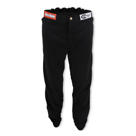 RaceQuip Single Layer Fire Suit Pants - Black - Large 112005RQP