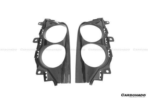 Carbonado 2017-2026 Ferrari 812 Superfast OEM Style Dry Carbon Fiber Tail Lights Surround Satellites - DRYCF812-TLSS