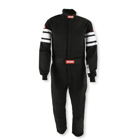 RaceQuip One Piece Multi Layer Fire Suit - Black - Small 120002RQP